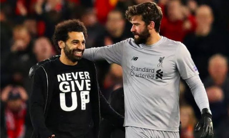 محمد صلاح وأليسون بيكر- ليفربول