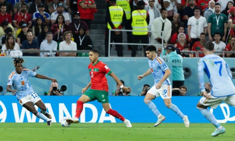 المغرب وإسبانيا - كأس العالم 2022