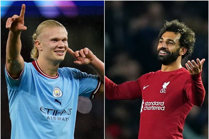 محمد صلاح - إيرلينج هالاند - ليفربول - مانشستر سيتي