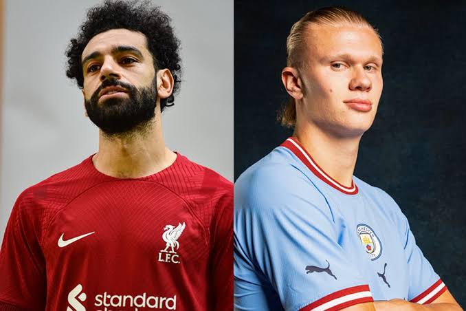 إيرلينج هالاند - محمد صلاح - مانشستر سيتي - ليفربول