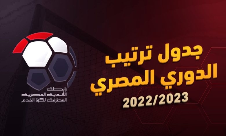 ترتيب الدوري المصري