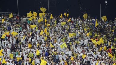 جماهير النصر أمام الهلال - نهائي البطولة العربية للأندية