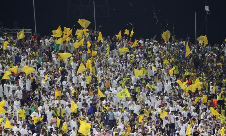 جماهير النصر أمام الهلال - نهائي البطولة العربية للأندية