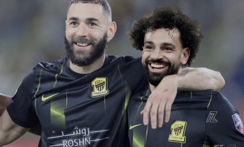 محمد صلاح وكريم بنزيما - الاتحاد السعودي