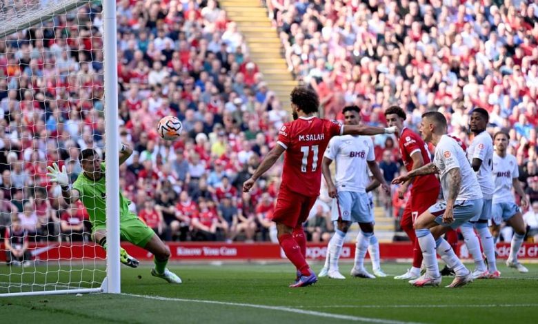 محمد صلاح - ليفربول ضد أستون فيلا - الدوري الإنجليزي الممتاز