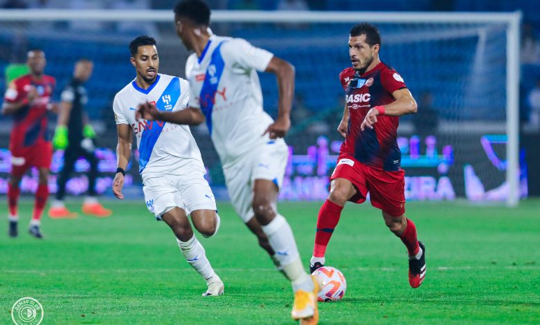 طارق حامد - مباراة ضمك والهلال - الدوري السعودي