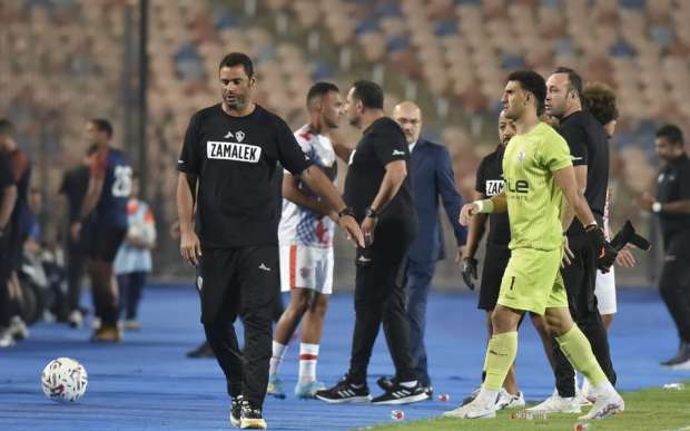 محمد عواد - مباراة الزمالك ضد البنك الأهلي - الدوري المصري