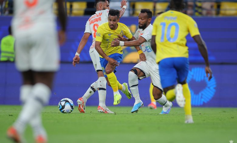 مباراة النصر ضد الفيحاء في الدوري السعودي